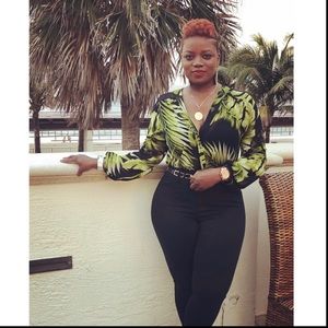 Sheer leotard blouse